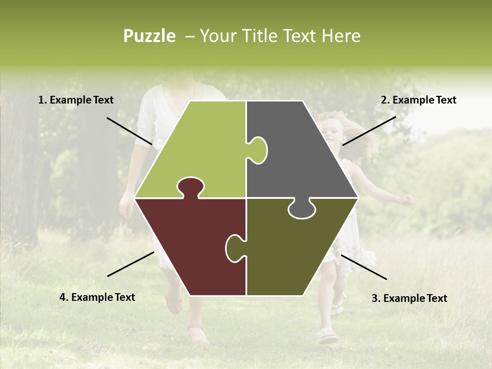 Loving Female Countryside PowerPoint Template