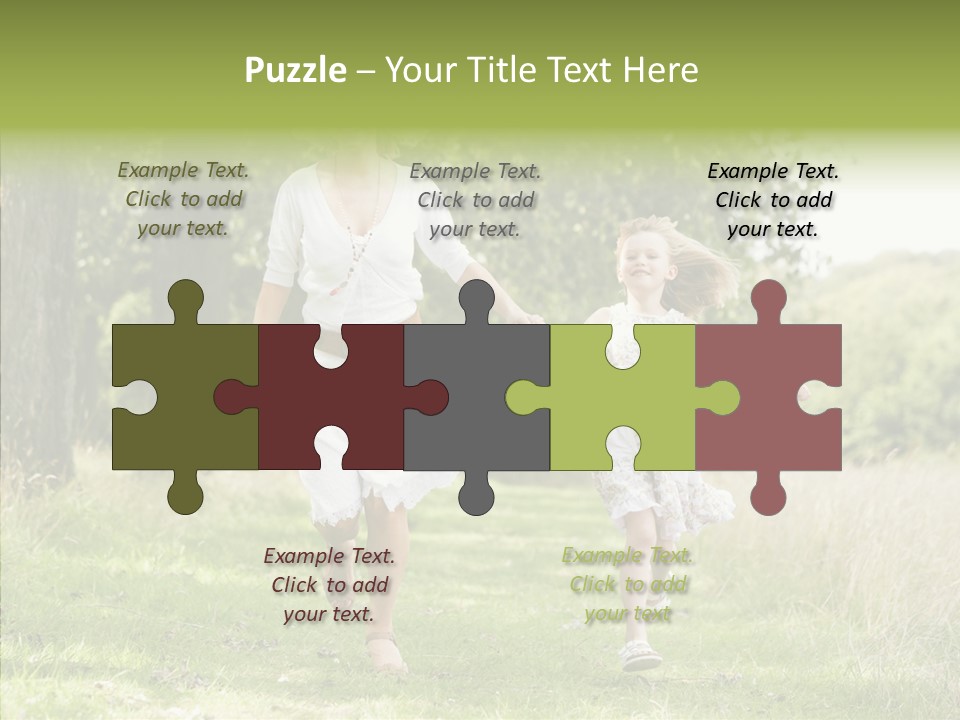 Loving Female Countryside PowerPoint Template