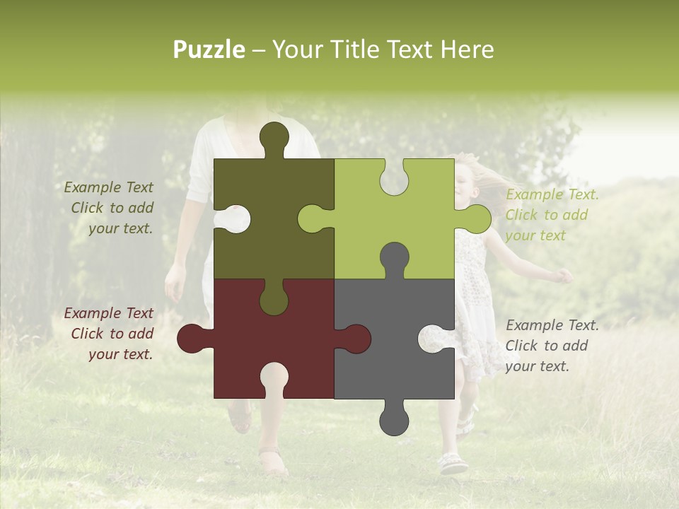 Loving Female Countryside PowerPoint Template