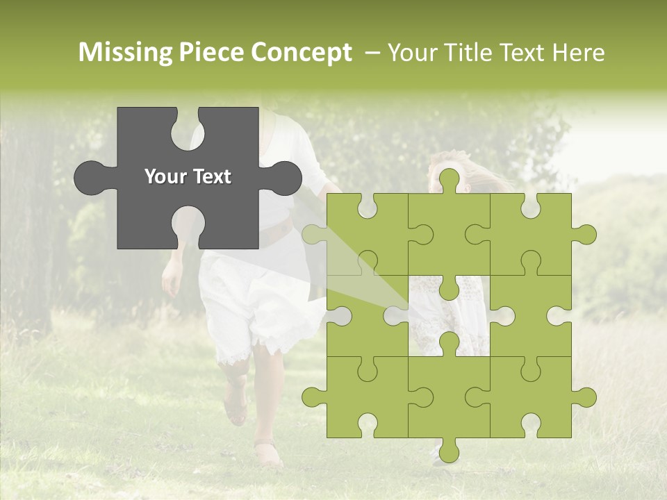 Loving Female Countryside PowerPoint Template