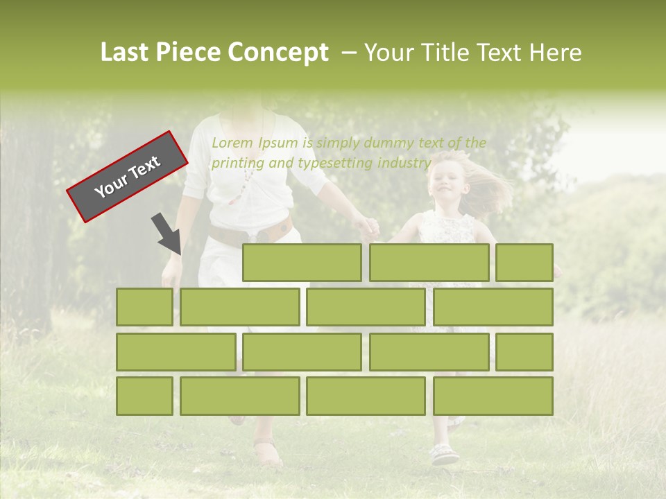 Loving Female Countryside PowerPoint Template