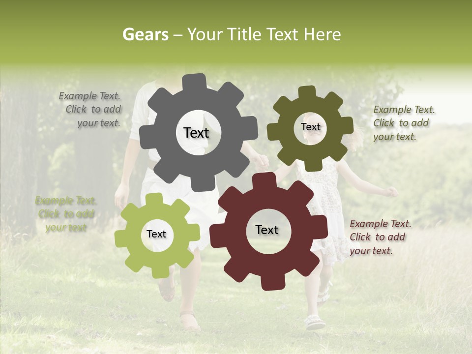 Loving Female Countryside PowerPoint Template