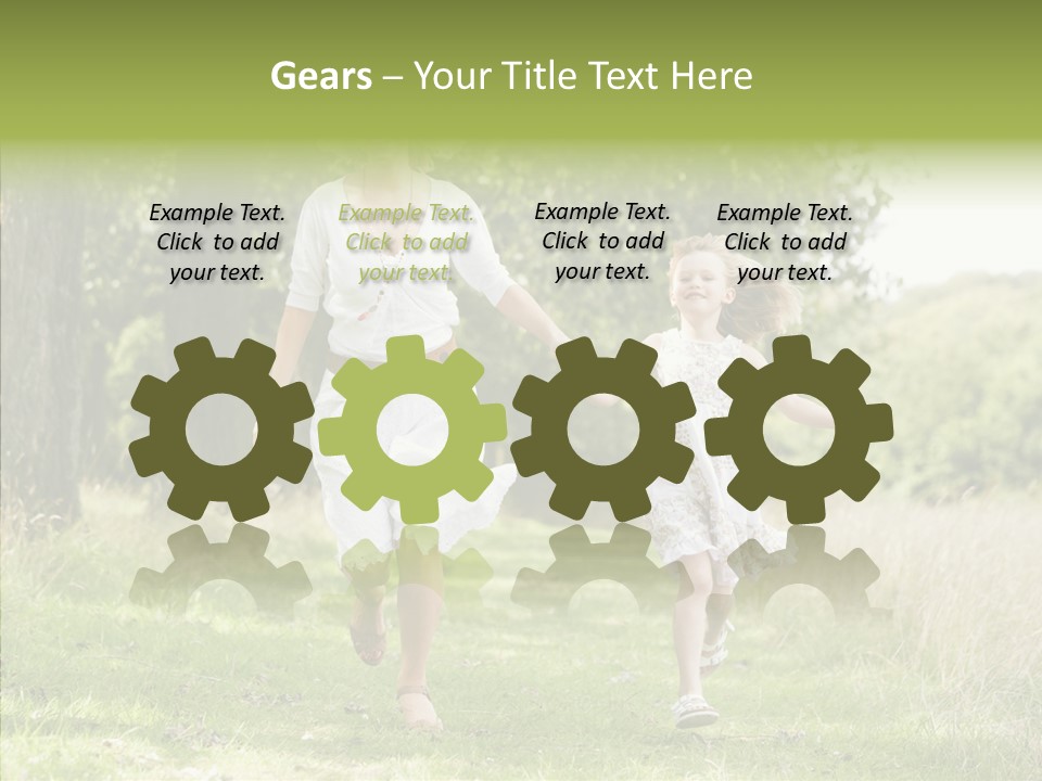 Loving Female Countryside PowerPoint Template