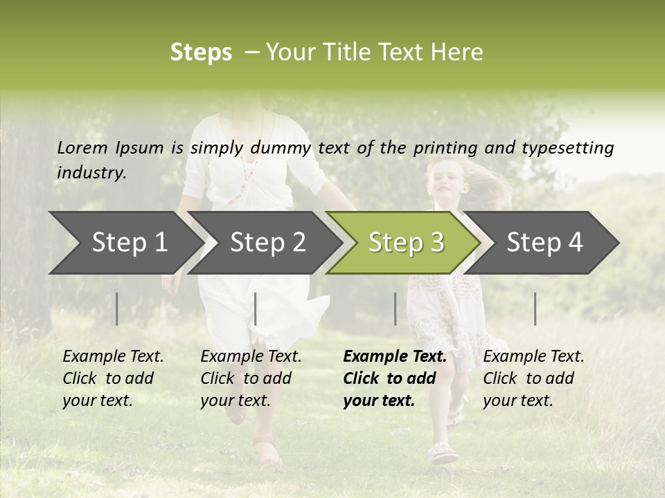 Loving Female Countryside PowerPoint Template
