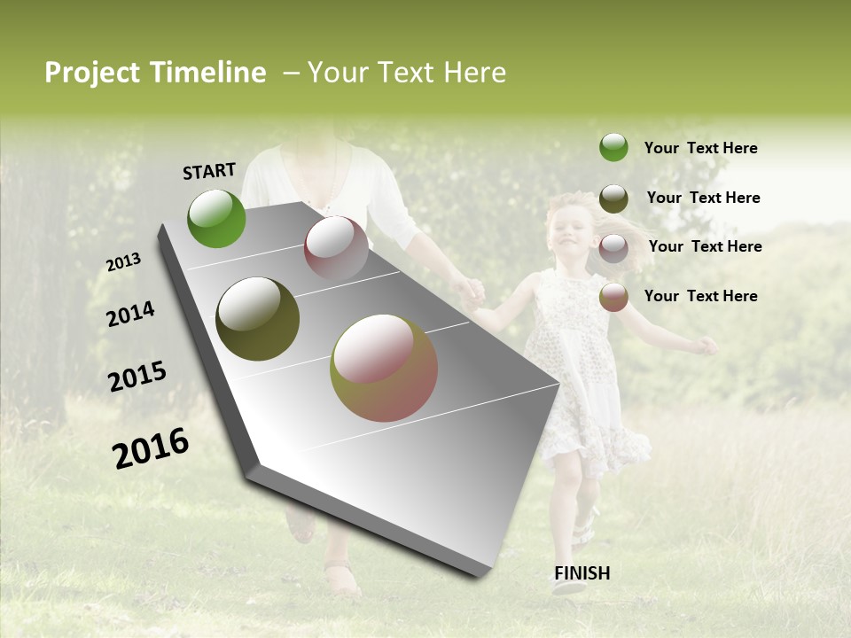 Loving Female Countryside PowerPoint Template