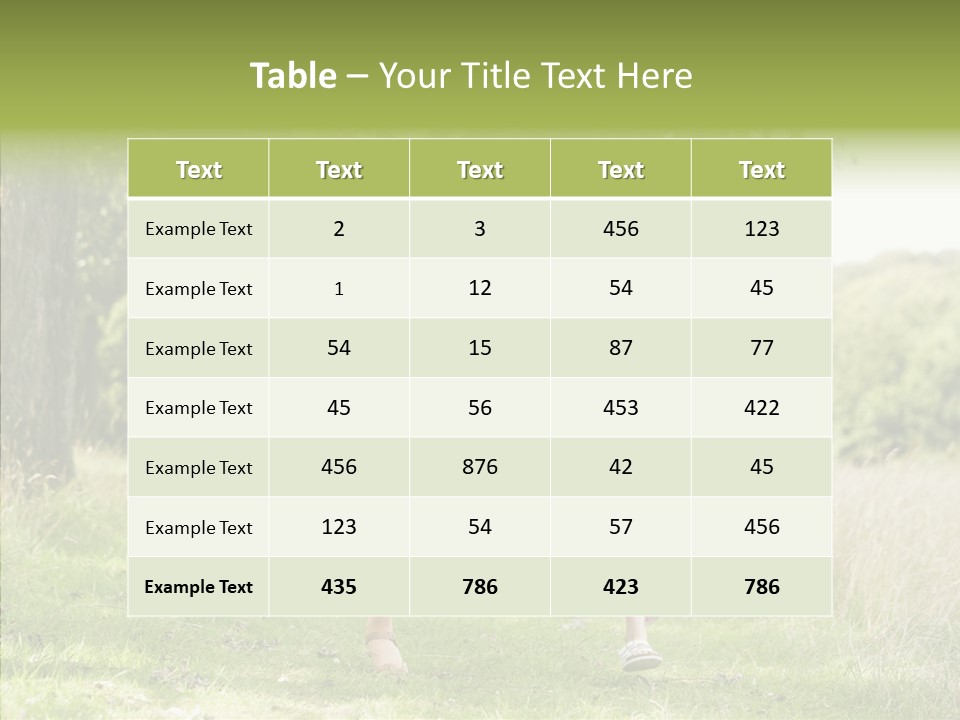 Loving Female Countryside PowerPoint Template