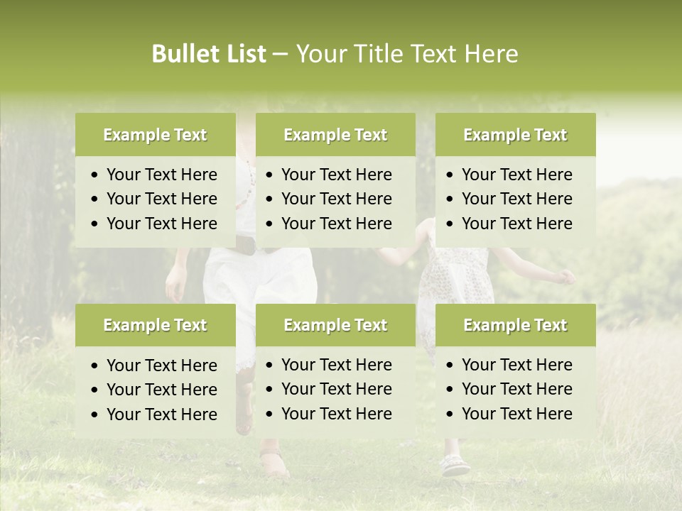 Loving Female Countryside PowerPoint Template