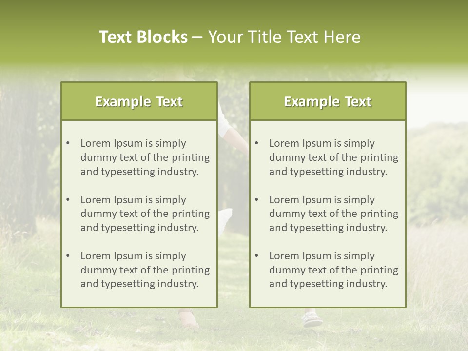 Loving Female Countryside PowerPoint Template