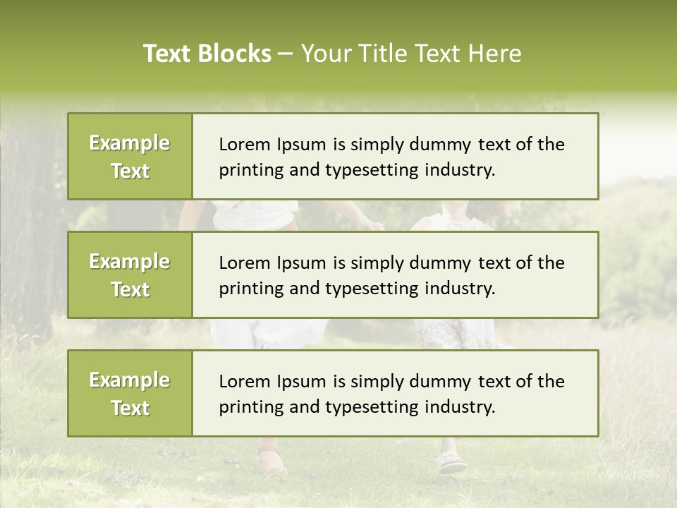Loving Female Countryside PowerPoint Template