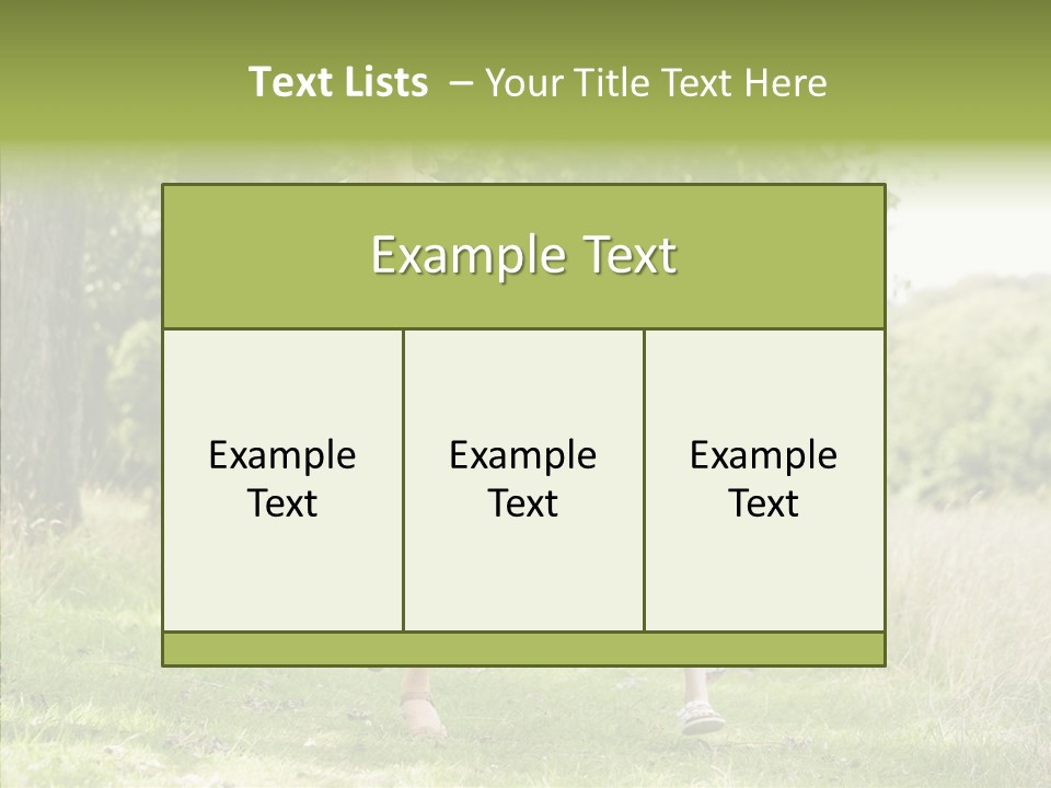 Loving Female Countryside PowerPoint Template