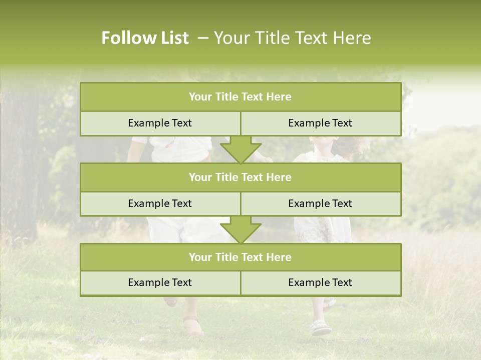 Loving Female Countryside PowerPoint Template