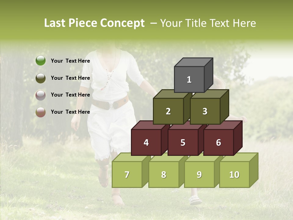 Loving Female Countryside PowerPoint Template