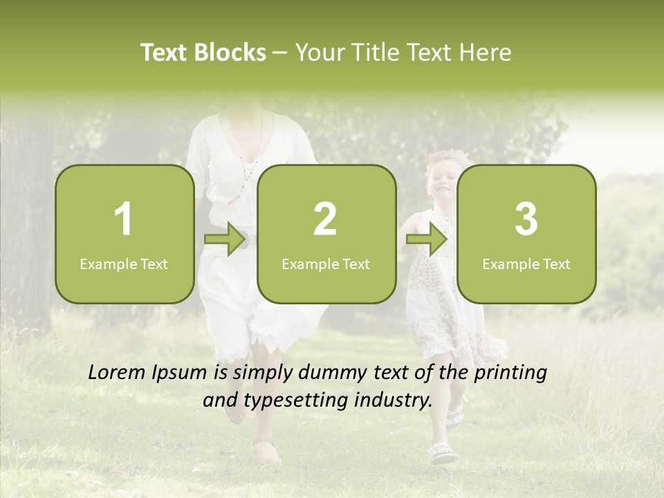 Loving Female Countryside PowerPoint Template