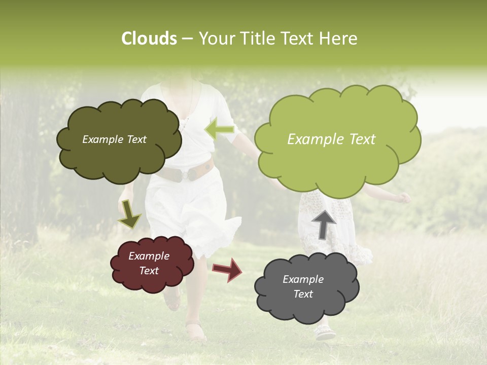 Loving Female Countryside PowerPoint Template