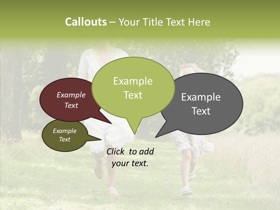 Loving Female Countryside PowerPoint Template