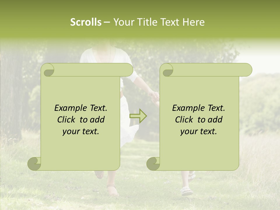 Loving Female Countryside PowerPoint Template