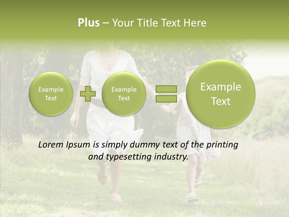 Loving Female Countryside PowerPoint Template