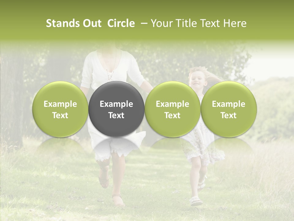 Loving Female Countryside PowerPoint Template