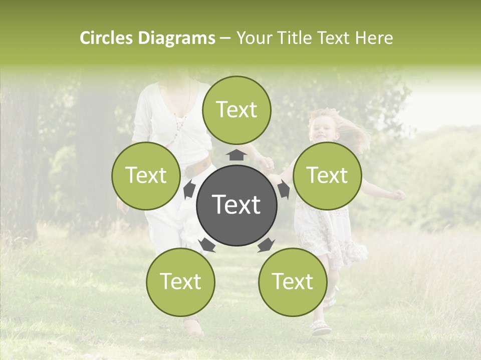 Loving Female Countryside PowerPoint Template