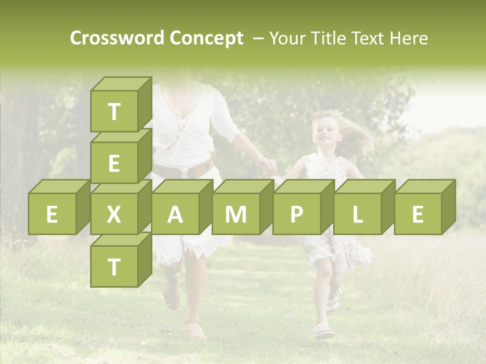 Loving Female Countryside PowerPoint Template