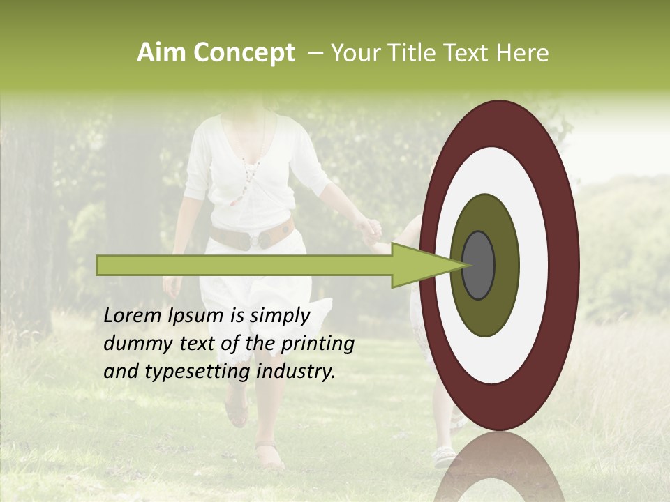 Loving Female Countryside PowerPoint Template