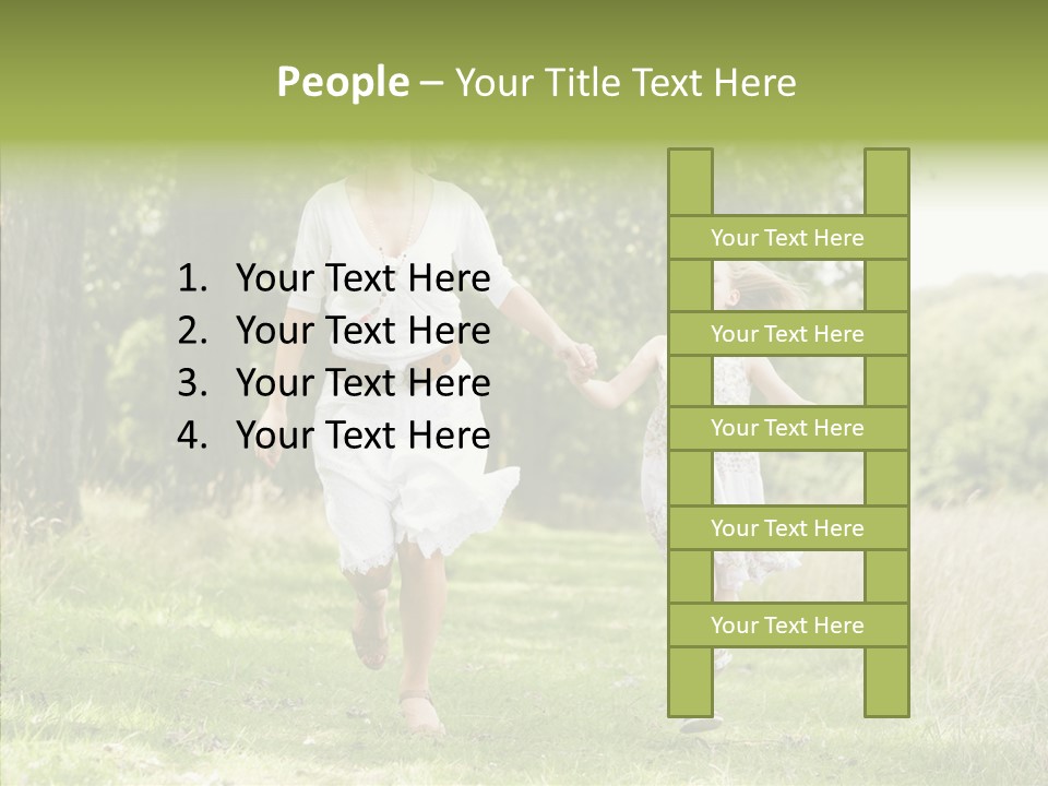 Loving Female Countryside PowerPoint Template