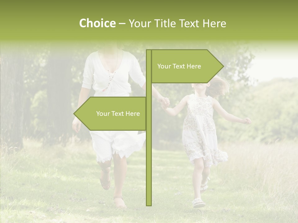 Loving Female Countryside PowerPoint Template