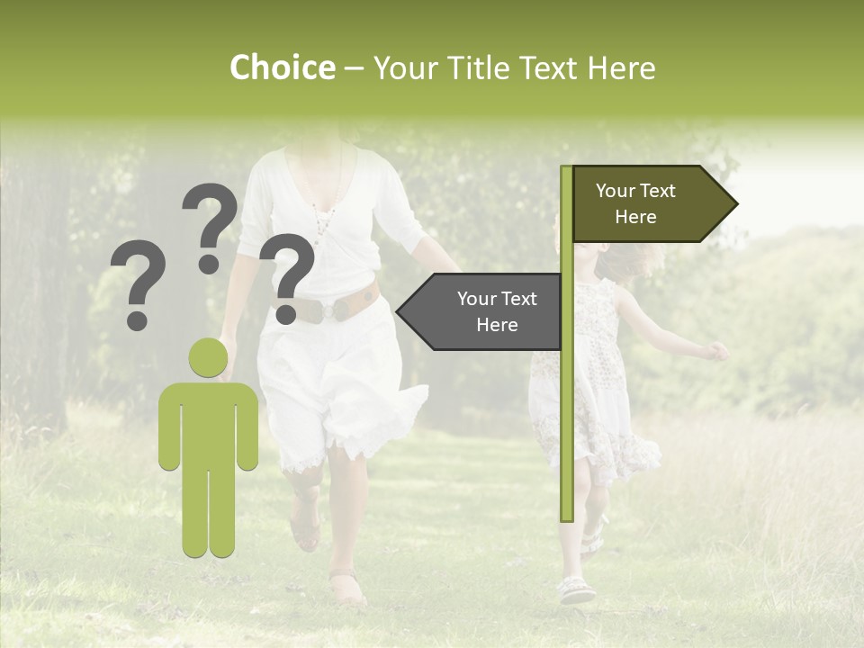Loving Female Countryside PowerPoint Template