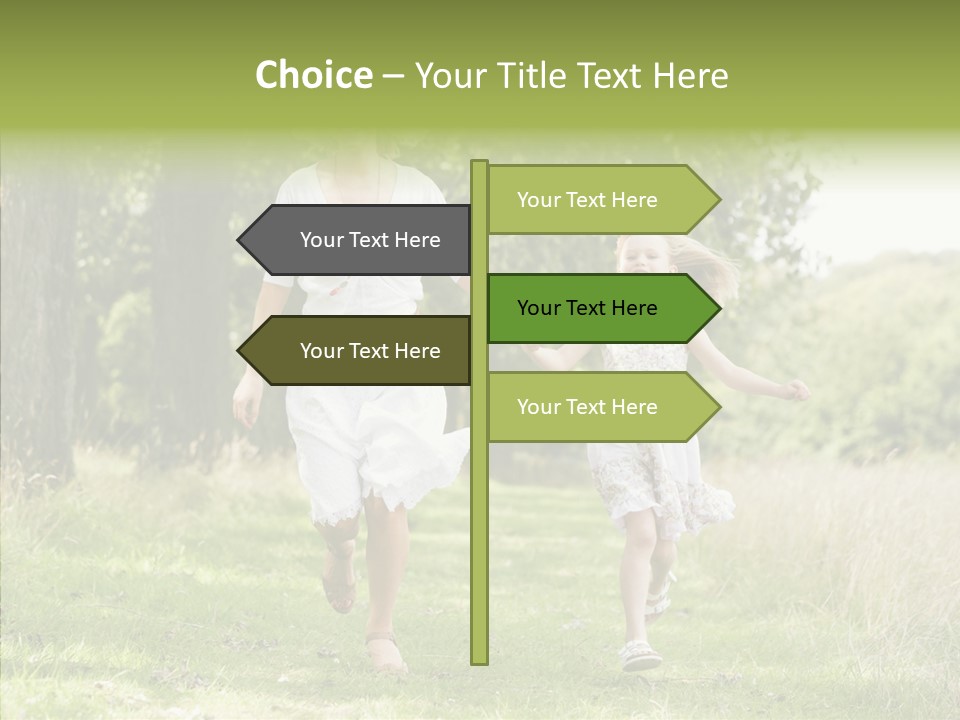 Loving Female Countryside PowerPoint Template