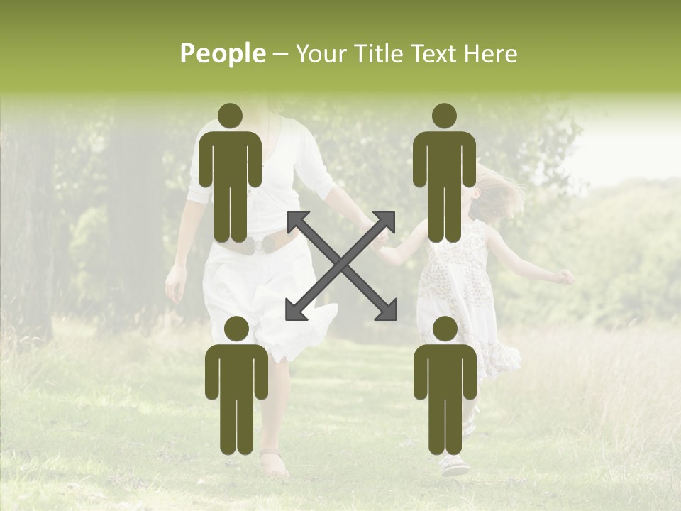 Loving Female Countryside PowerPoint Template