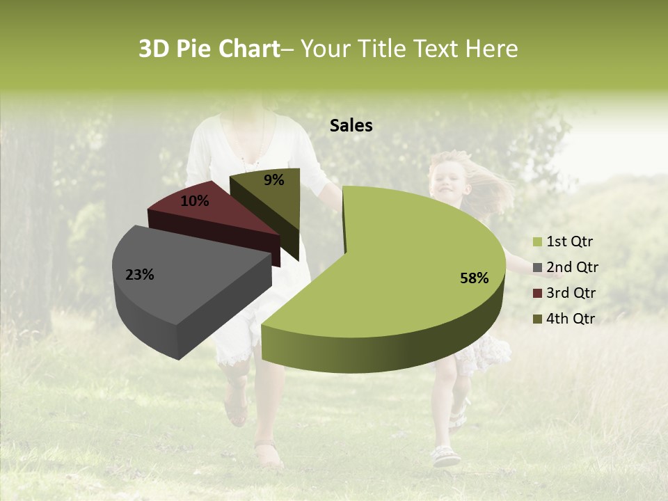 Loving Female Countryside PowerPoint Template