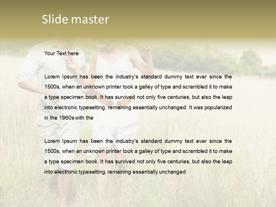 Dressed Aged Full Length PowerPoint Template