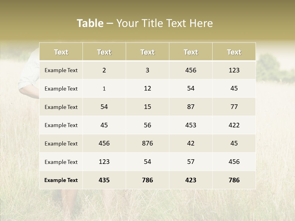 Dressed Aged Full Length PowerPoint Template