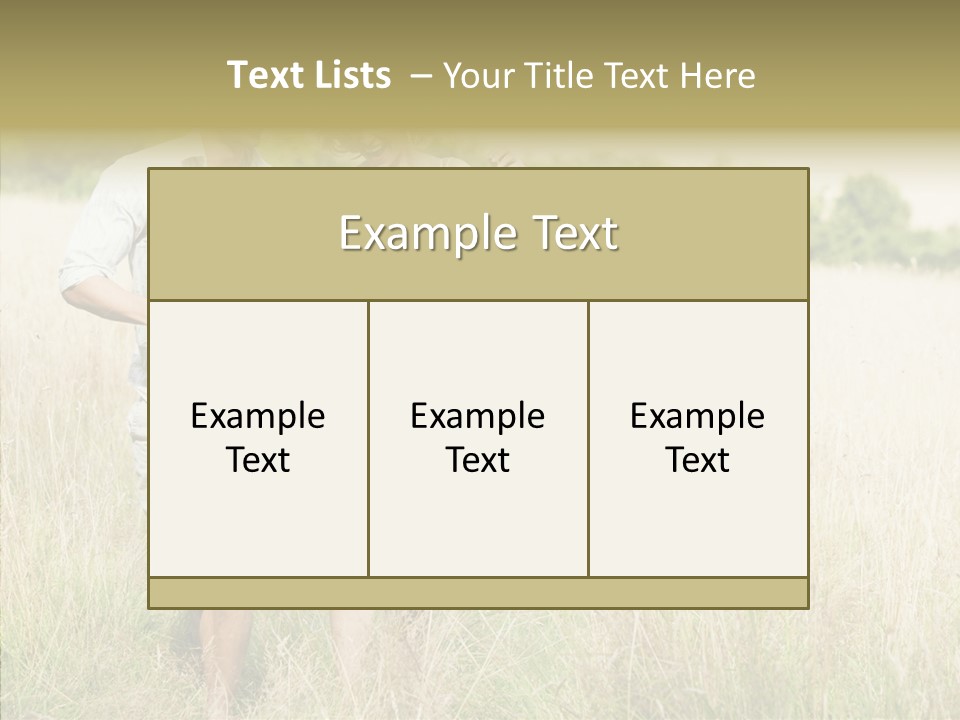 Dressed Aged Full Length PowerPoint Template