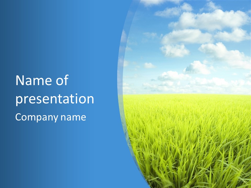 Scenery Spring Sunny PowerPoint Template