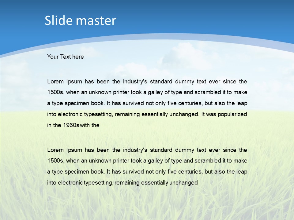 Scenery Spring Sunny PowerPoint Template