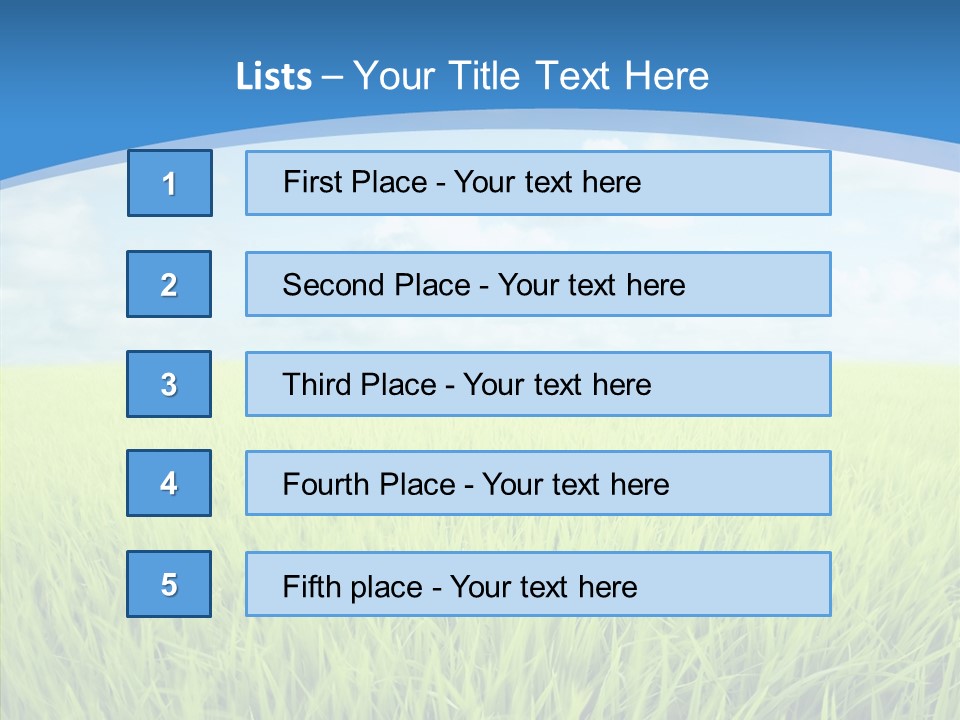 Scenery Spring Sunny PowerPoint Template