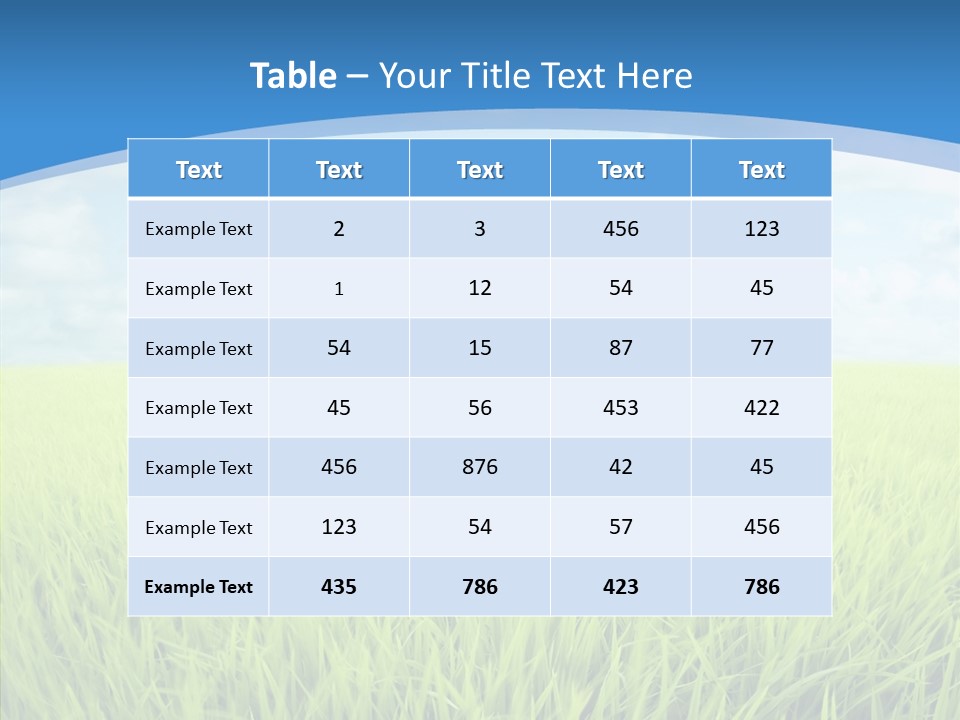 Scenery Spring Sunny PowerPoint Template