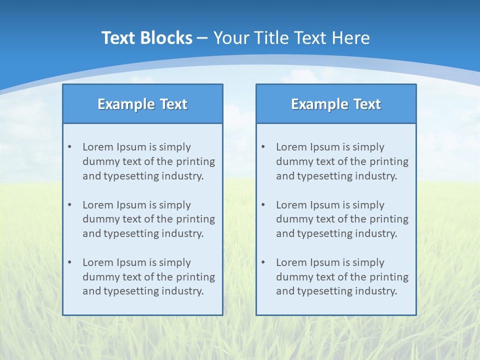 Scenery Spring Sunny PowerPoint Template