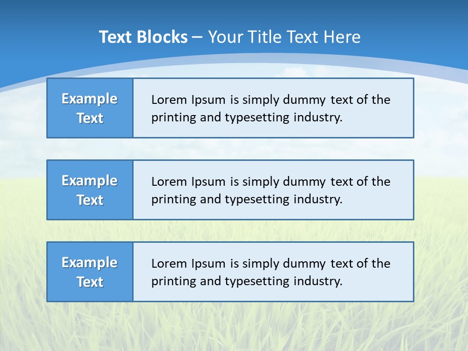 Scenery Spring Sunny PowerPoint Template