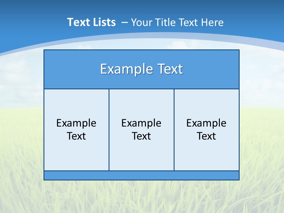 Scenery Spring Sunny PowerPoint Template