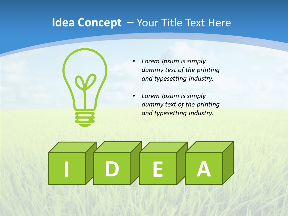 Scenery Spring Sunny PowerPoint Template