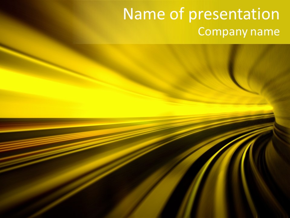 Connection Empty Perspective PowerPoint Template