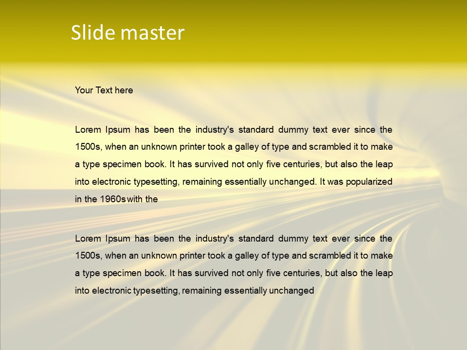 Connection Empty Perspective PowerPoint Template