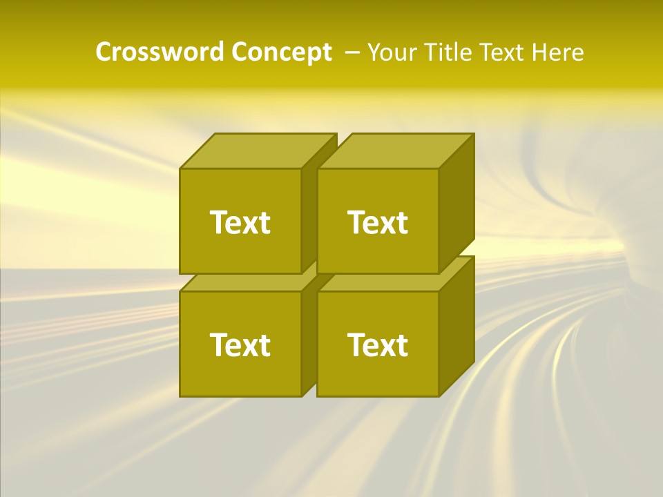Connection Empty Perspective PowerPoint Template