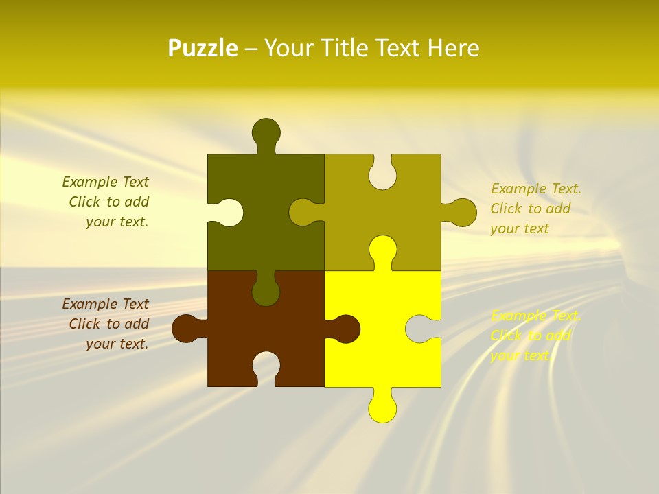 Connection Empty Perspective PowerPoint Template