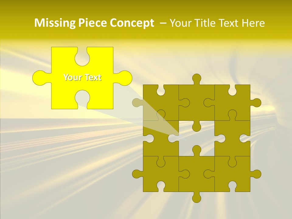 Connection Empty Perspective PowerPoint Template