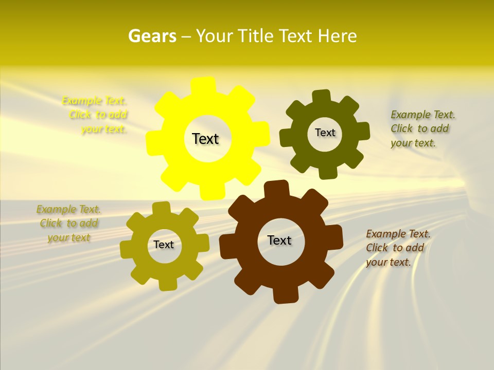 Connection Empty Perspective PowerPoint Template