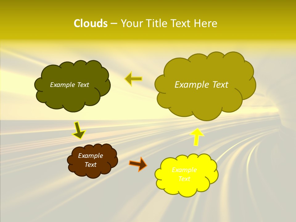 Connection Empty Perspective PowerPoint Template