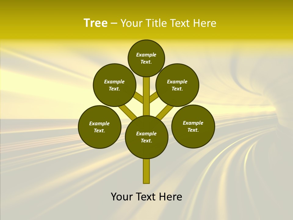 Connection Empty Perspective PowerPoint Template